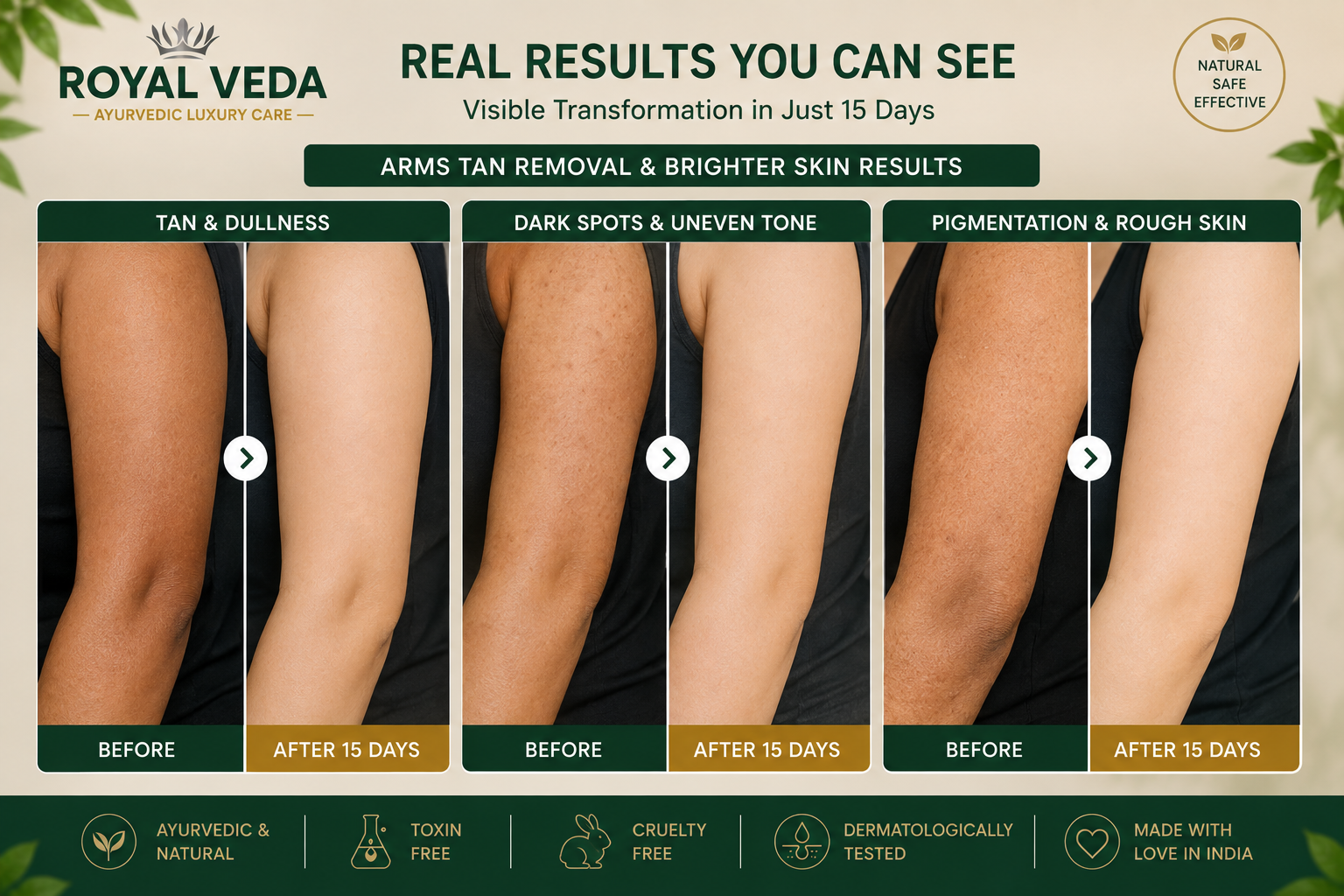 Royalveda DE-Tan Body Polishing Soap - Image 9
